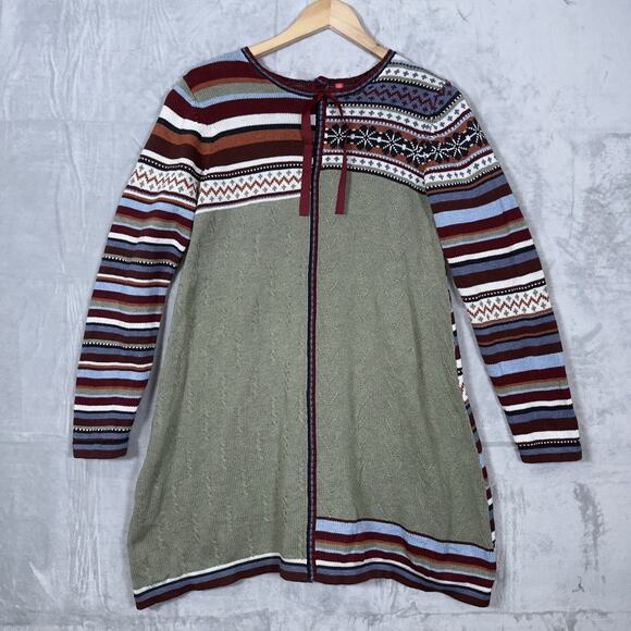 Hanna Andersson Child Storyteller Vintage Sweater Dress Tunic Size 160cm (14/16) - Picture 1 of 13